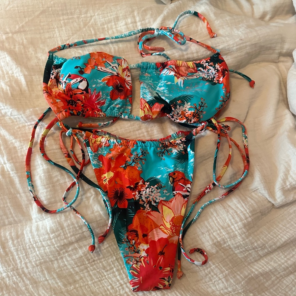 Floral Bikini Set in Vibrant Colors
